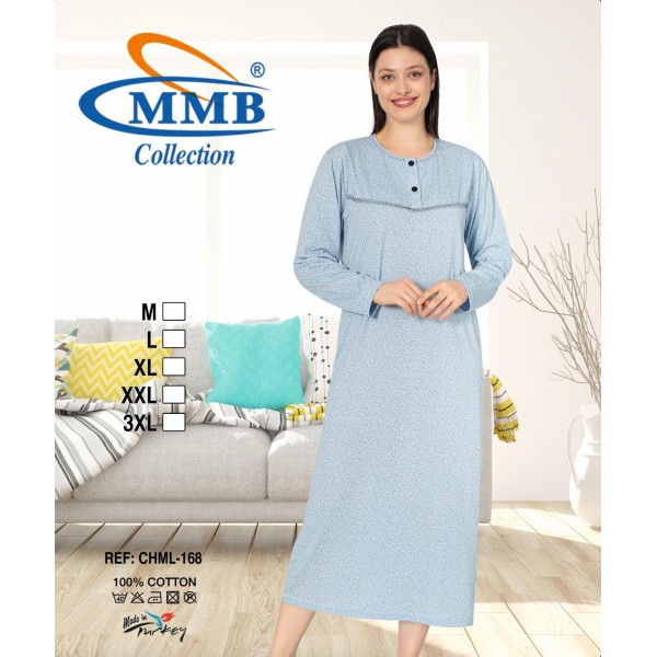 copy of Chemise de nuit manche longue
