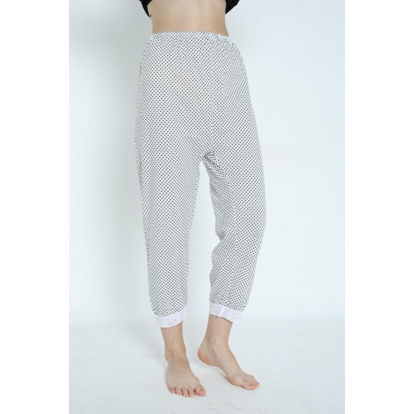 Panty long taille unique à petits points